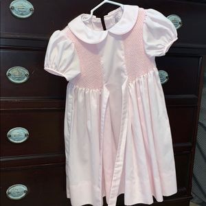 Petit Ami pink smock dress 2T